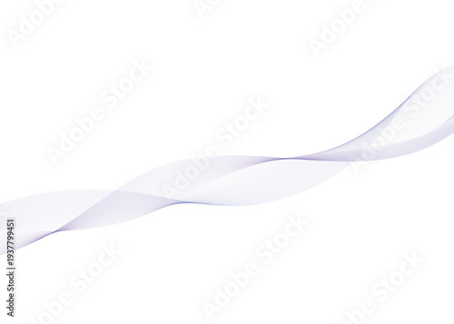 Abstract flowing light purple wavy transparent lines creating a soft ethereal gradient on a white background