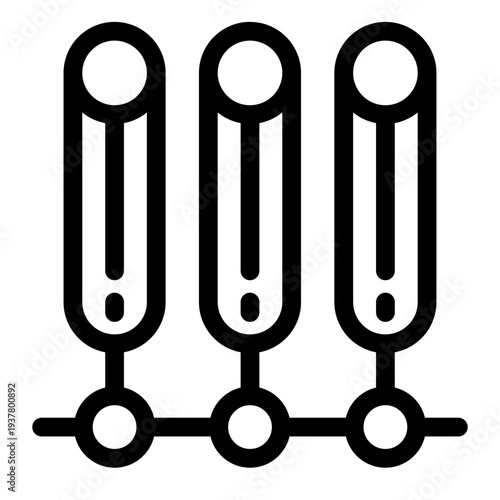 Network Server Rack Icon - Cloud Computing Symbol