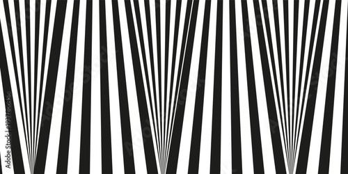 Abstract perspective line wave stripes with 3d dimensional effect.
