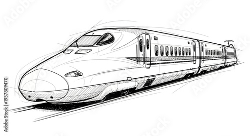 Bullet Train Sketch
