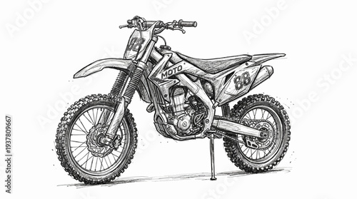 Dirt Bike Drawing