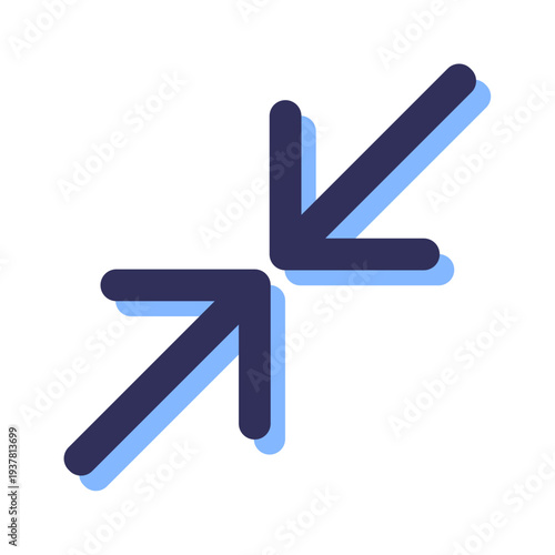 Vector of Icon Close Up Zoom UI Arrows Symbol_Filled Line Icon