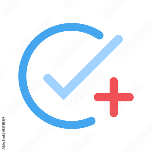 Vector Of Task Complete and Add New Icon For UI_Flat  Icon 