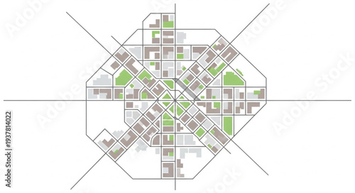 Architectural Blueprint of Building Design.