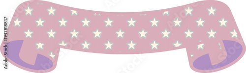 Ribbon Frame -4- Star - pink