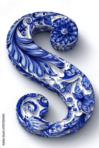 A 3D rendered uppercase 