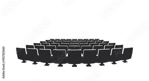 Black Office Chairs in Conference Room.