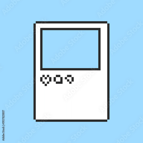 Pixel art Polaroid Camera Retro game asset design