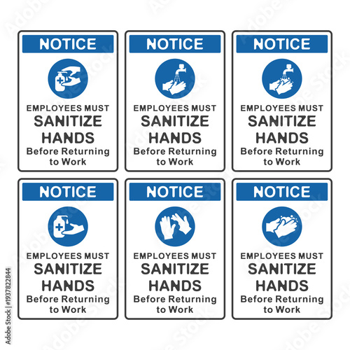 Mandatory Hand Washing Safety Sign