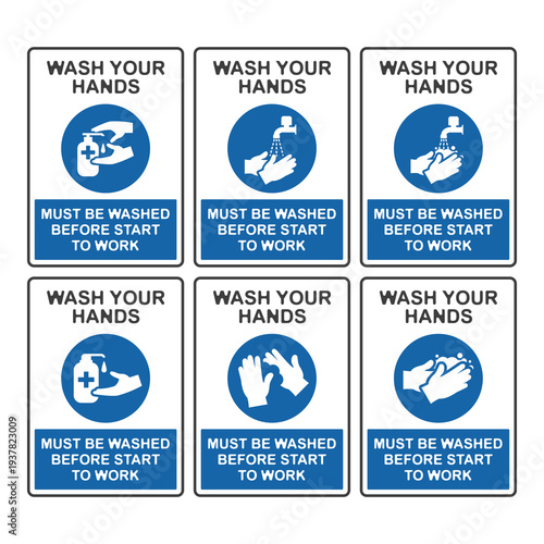Mandatory Hand Washing Safety Sign