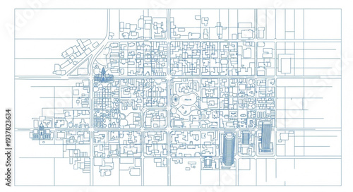 Blueprint Architectural Design Technical Drawing.