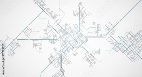 Blueprint Architectural Technical Drawing Plan.