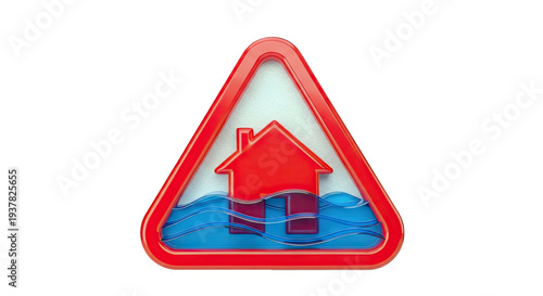 Flood Warning Sign Icon