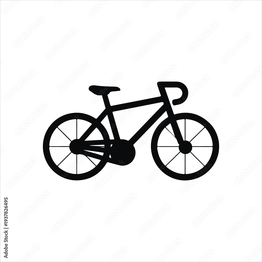 Fototapeta premium bicycle isolated on white background