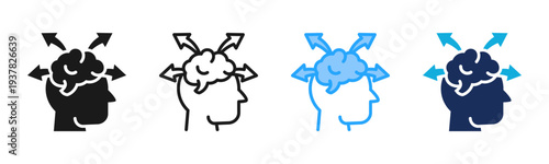 Mind Expansion icon set multiple style collection