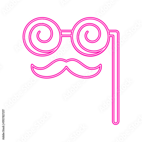 Neon Photo Booth Prop Icon