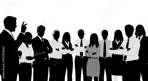 Business Professionals in Meeting Discussion.