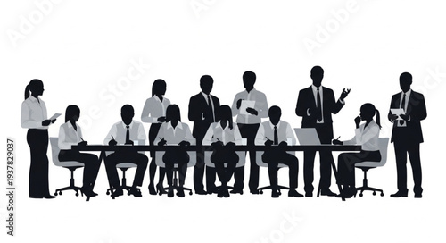 Business Team Meeting Office Scene.