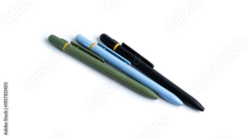 Pens isolated on a white background. High quality photo