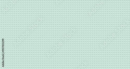 waffle square rhombus volumetric 3D pattern mint green uniform pastel background