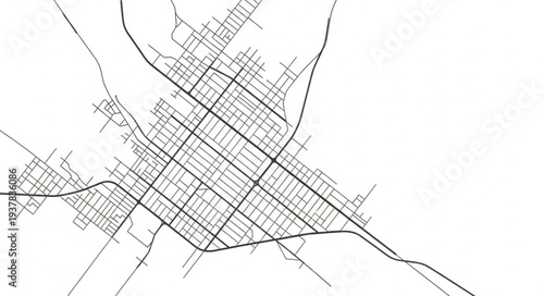 City Map Grid Pattern Streets.