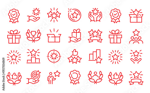 Workshop, business education, online learning icons pack. Such line signs as team building, coaching meeting, managing and motivation. Vector icons set for web and app in outline editable stroke. 
