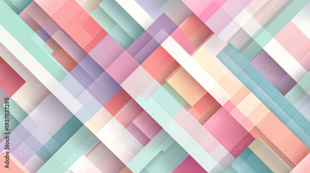 Obraz premium Simple geometric pattern background in soft colors