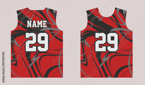 Premium Basketball Uniform Jersey Pattern