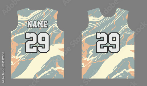 Premium Basketball Uniform Jersey Pattern