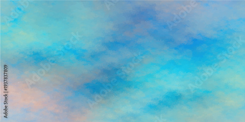 Abstract a stunning display of vibrant azure, cerulean and turquoise shades, with soft brushstrokes creating a soothing and immersive sensation. evoking a feeling of tranquility and calmness.