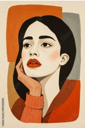 modern female illustration