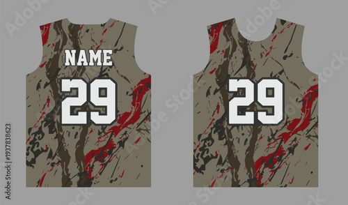 Premium Basketball Uniform Jersey Pattern