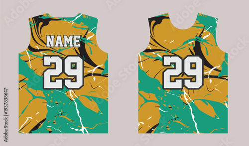 Premium Basketball Uniform Jersey Pattern