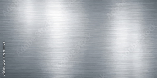 Abstract a seamless, photorealistic metal texture that reflects light, evoking feelings of industrial strength and modern design. Perfect for backgrounds or design elements.