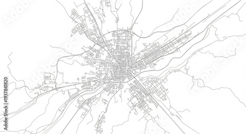 City Map Urban Planning Design.