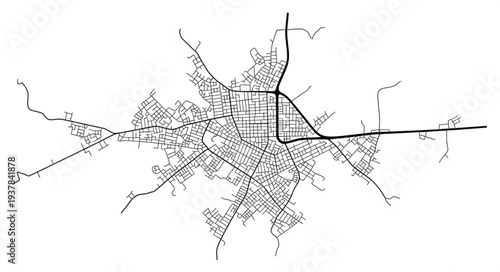 City Map Urban Planning Design.