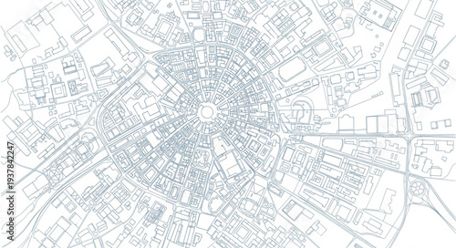 City Map Urban Planning Diagram.
