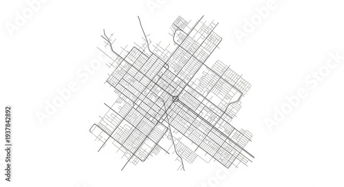 City Map Urban Planning Design.