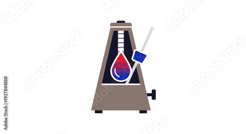 Laboratory Separating Funnel Equipment for Liquid Mixture.