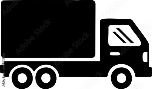 Shipping truck logistic icon