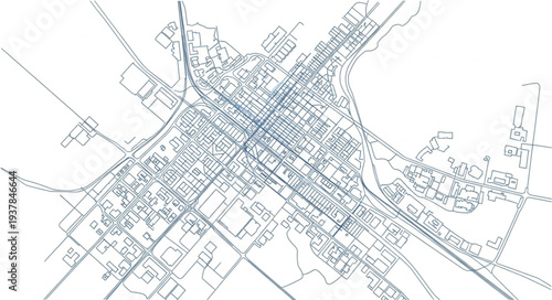 City Map Urban Planning Diagram.