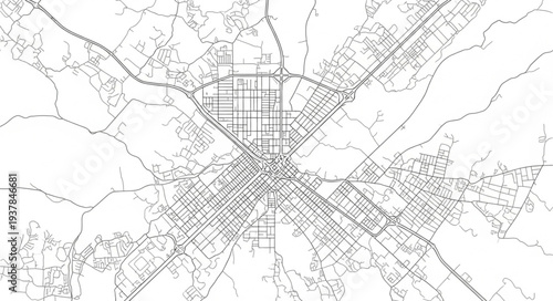 City Map Urban Planning Diagram.