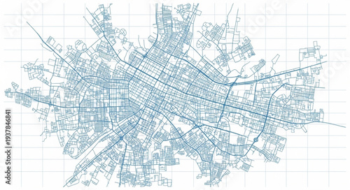 City Map Urban Planning Diagram.