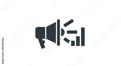 Megaphone Icon Loudspeaker Graphic Symbol.