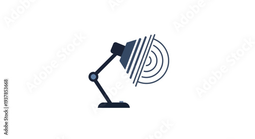 Modern Desk Lamp With Adjustable Arm.