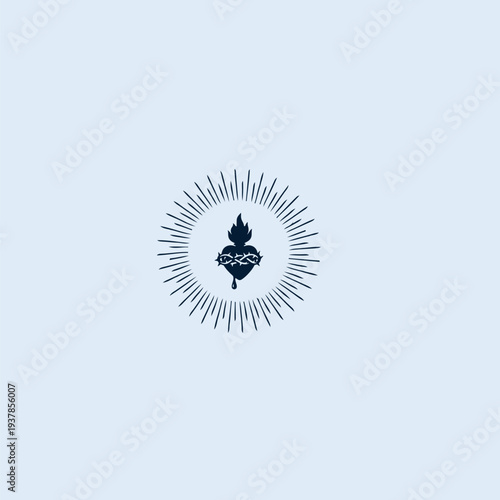 THESE HIGH QUALITY SACRED HEART JESUS VECTOR FOR USING VARIOUS TYPES OF DESIGN WORKS LIKE T-SHIRT, LOGO, TATTOO AND HOME WALL DESIGN