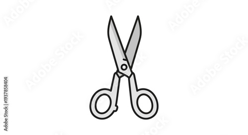 Scissors Vector Illustration, Flat Design, for Cutting, Crafting, and Design Projects