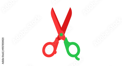 Scissors Vector Illustration, Flat Design, for Cutting, Paper, and Crafting Projects