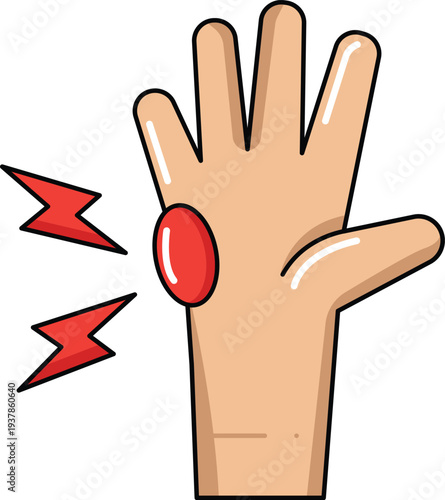 design Inflammation, injuri  illustration icon