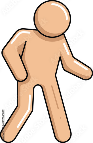 design Limp Walk illustration icon